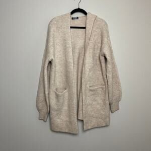 + Beryll Cashmere‎ Cropped Coat with Hood in Marshmallow Soft Cozy One Size